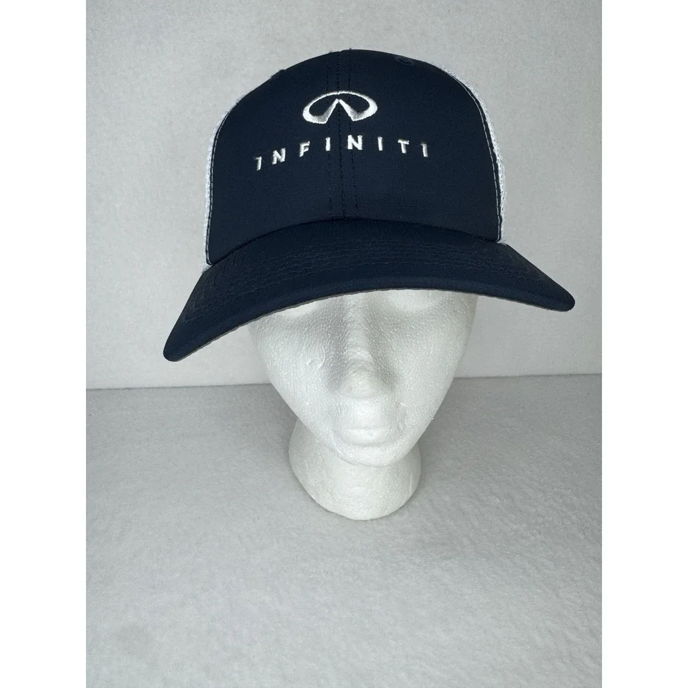 Infiniti Trucker Hat K02104 One Size Black White Mesh‎ Snapback